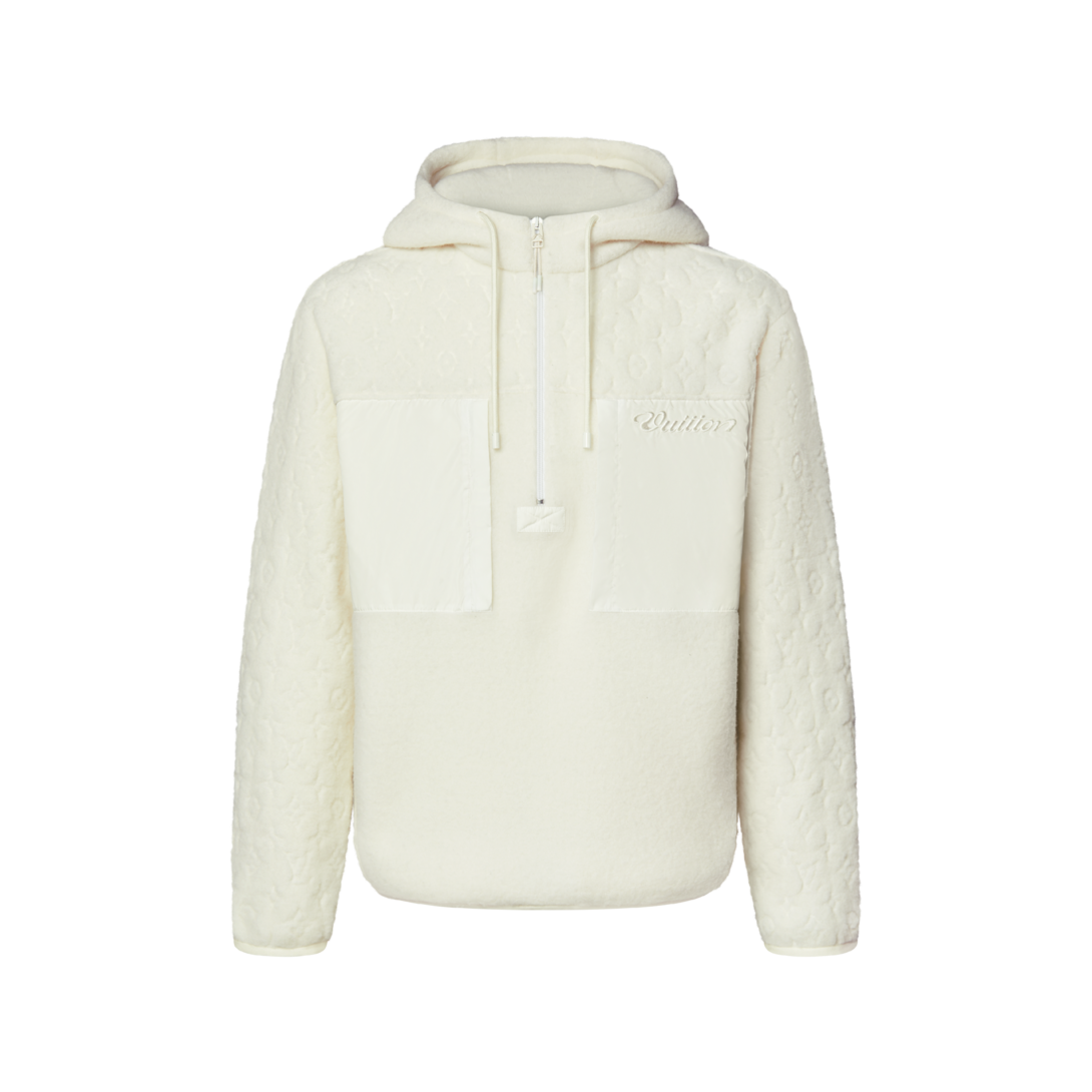 Louis Vuitton シグネチャーテクニカルウールパイルフーディ Signature Technical Wool Pile Hoodie - New - For Men | LOUIS VUITTON ®
